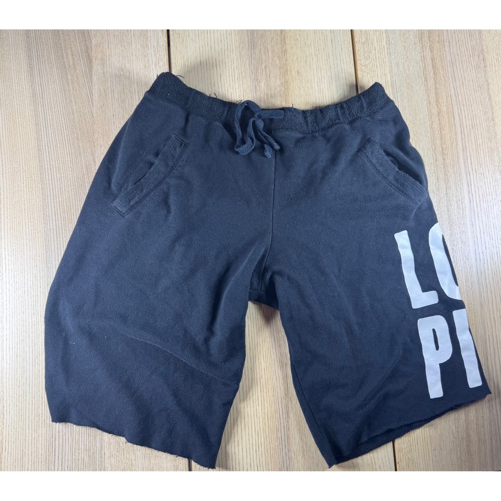 Victoria's Secret PINK Black Sweat Shorts Y2K ‎ Medium